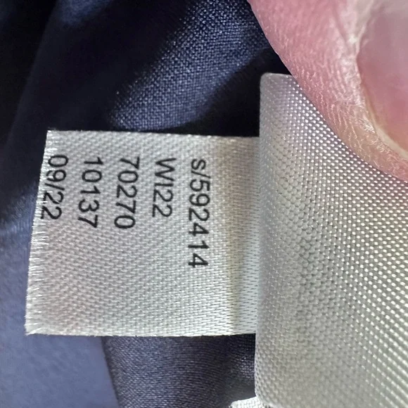 Navy Knit Double Breasted Blazer size 10 - Picture 9 of 9